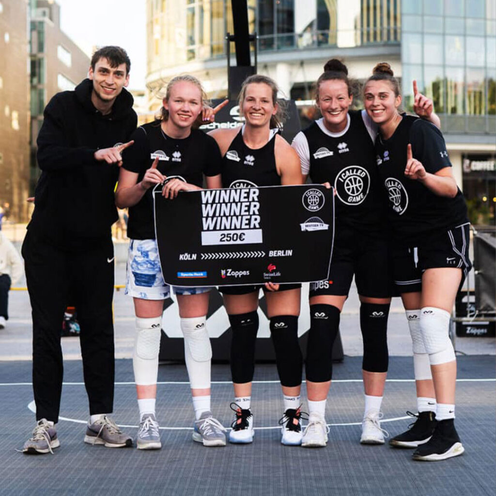 premiere der 3x3 basketball eventreihe i called game im koelner mediapark ein voller erfolg